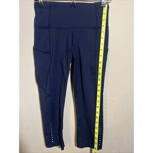 Lululemon Wunder Train Leggings Womens Size 6 Dark Navy Blue Stretch High Rise